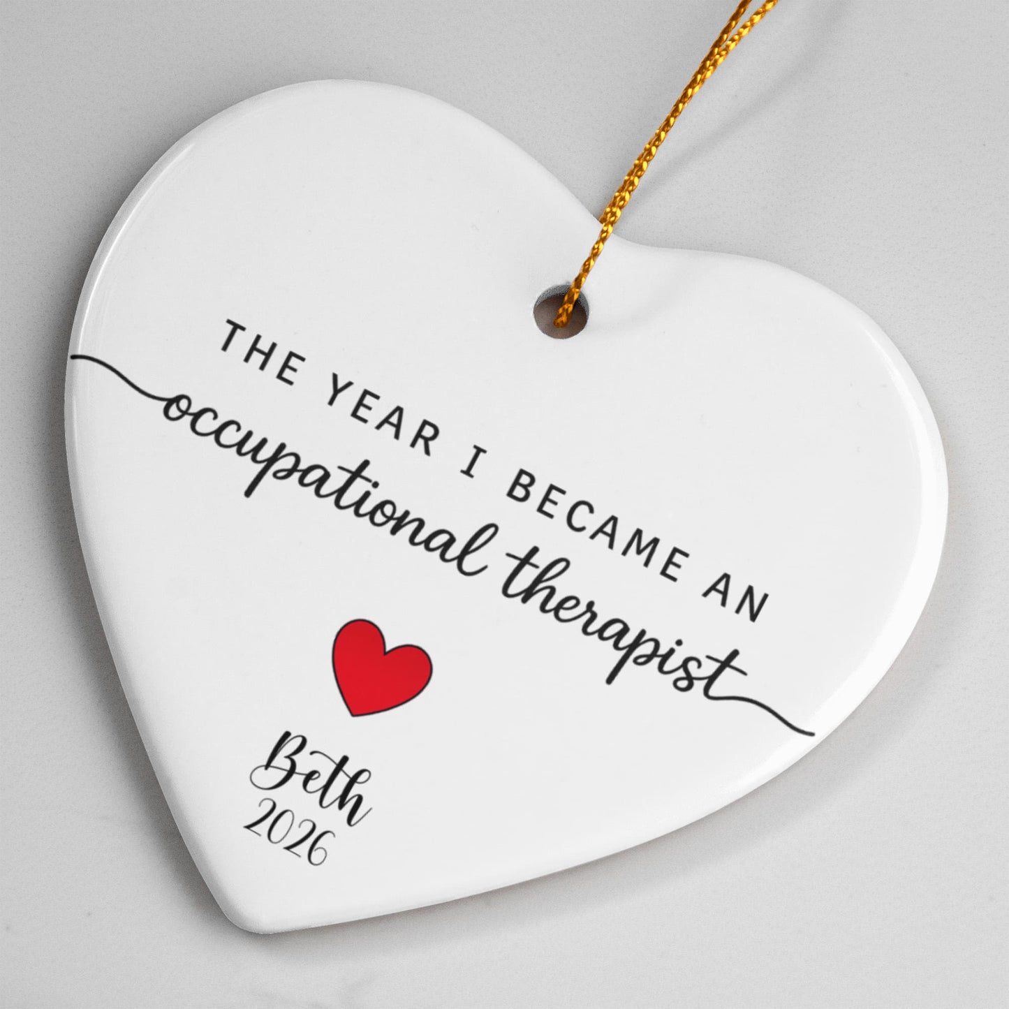 1st Christmas As An Occupational Therapist Ornament