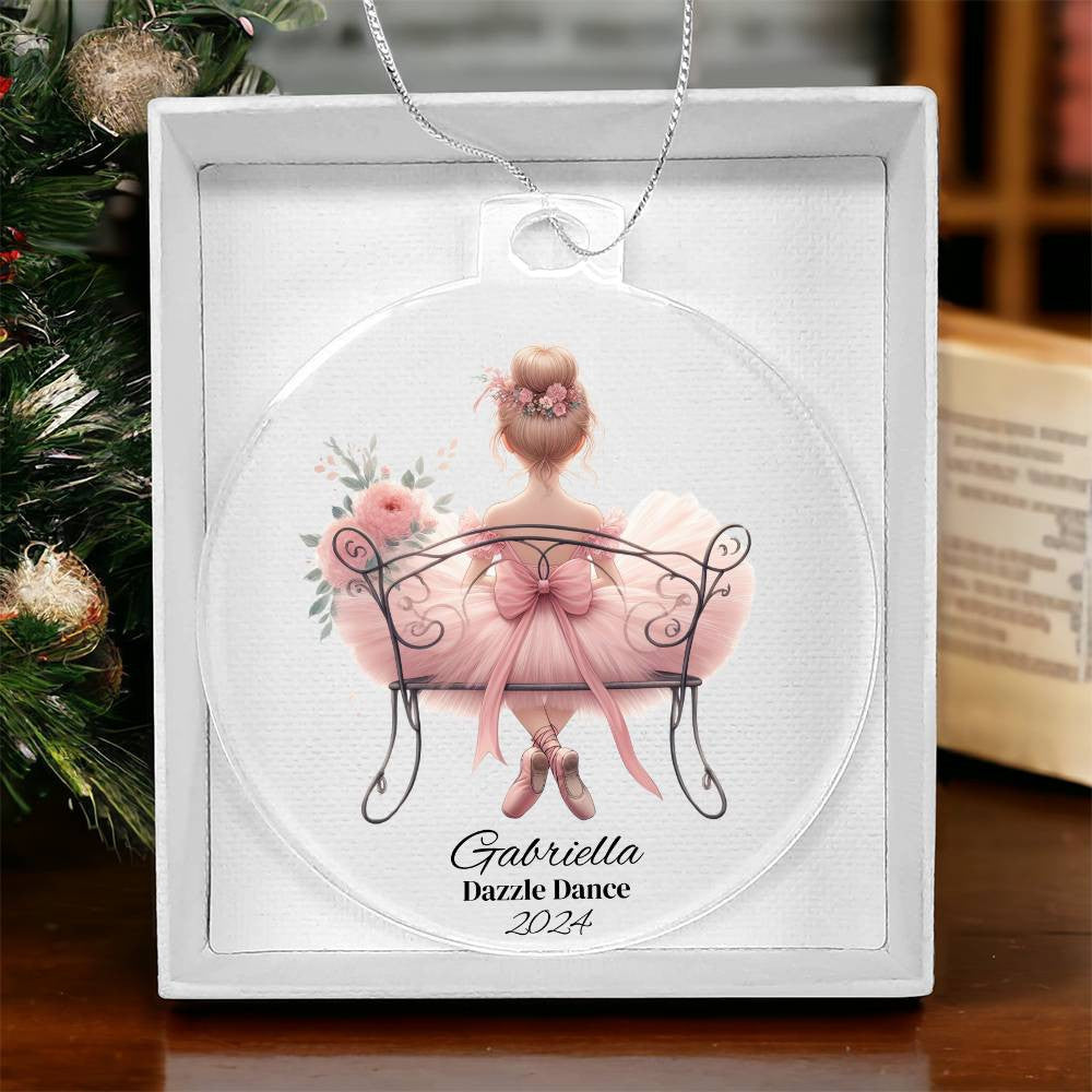 Ballerina Acrylic Christmas Ornament Dance Recital Gift-[Heartfelt Family Gift]