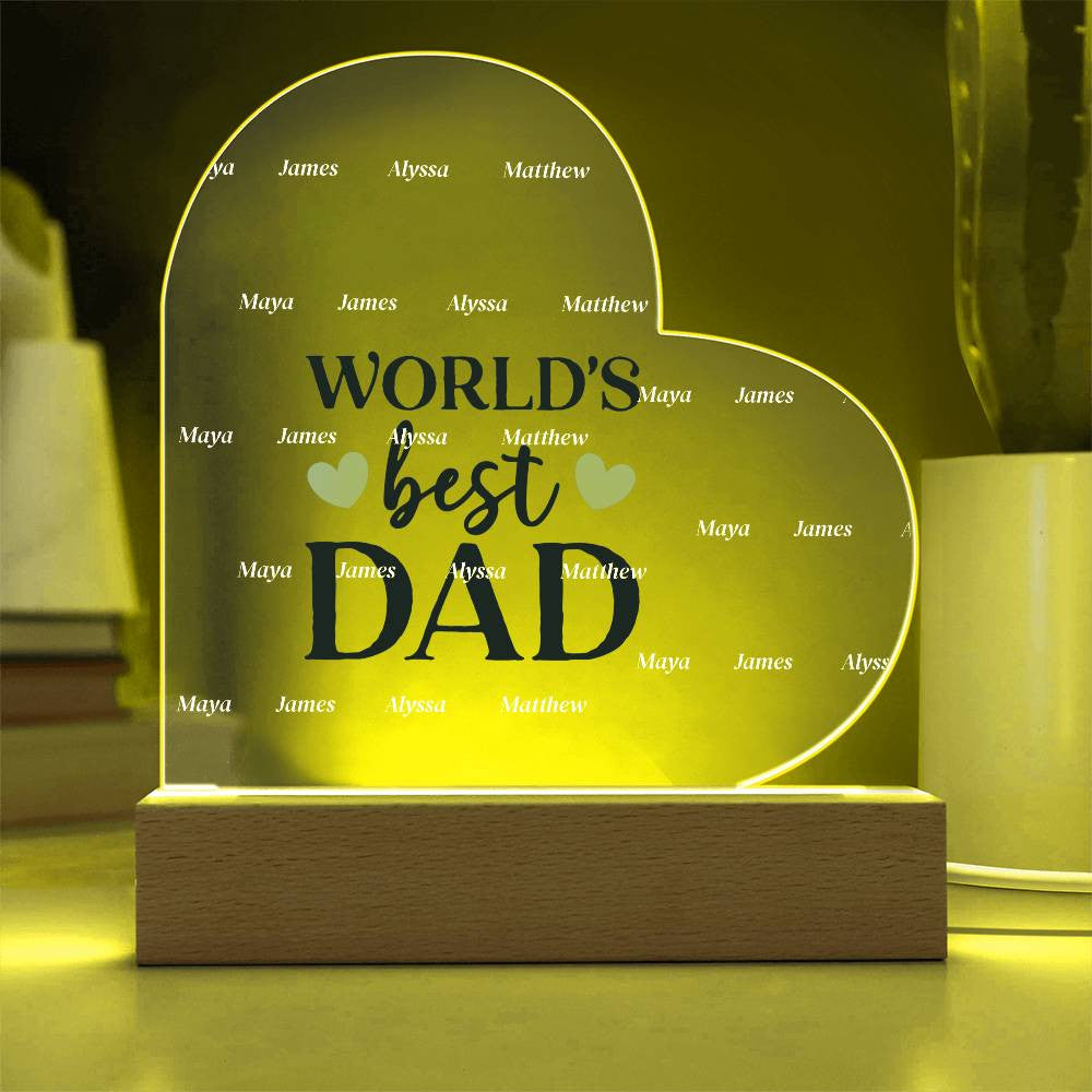 Acrylic Heart Plaque-[Heartfelt Family Gift]