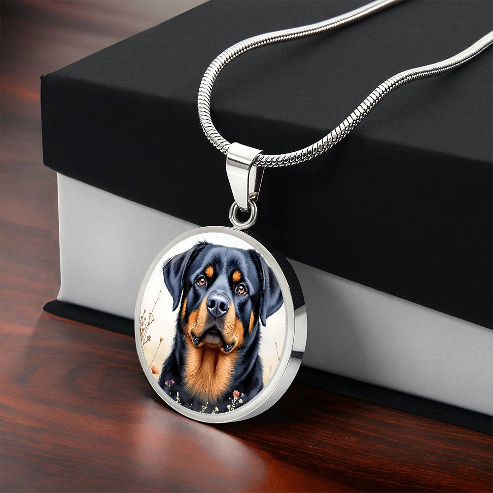 Rotweiller Pendant Necklace