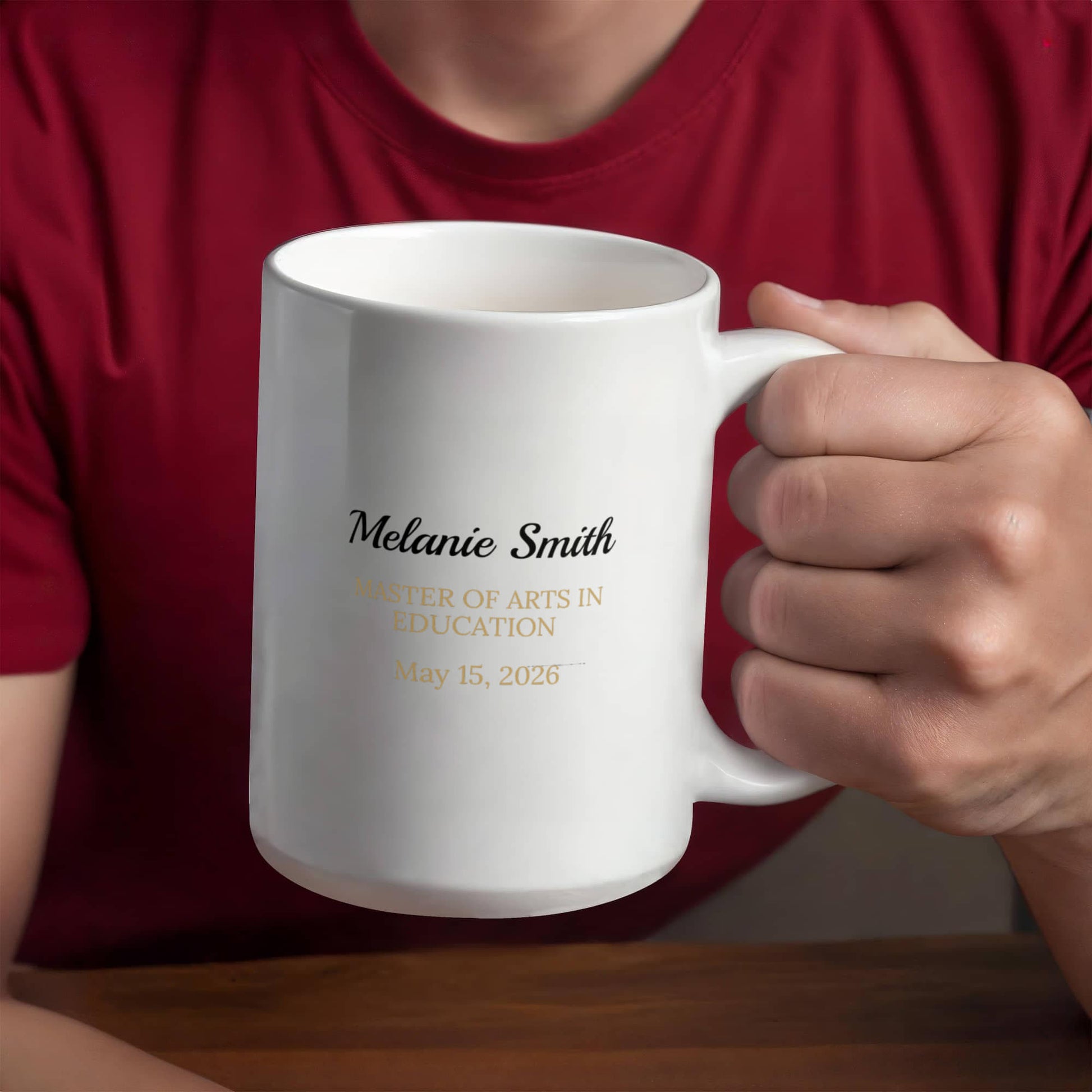 Personalized Masters Degree Graduation Mug-[Heartfelt Family Gift]