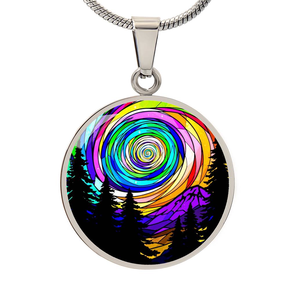 Northern Lights Necklace, Aurora Borealis Pendant, Night Sky Jewelry, Northern Lights Charm, Aurora Borealis Necklace, Night Sky Pendant, Custom Bracelet