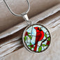 Cardinal Engraved Necklace in Gold or Silver-[Heartfelt Family Gift]