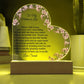 Mother in Law Led Heart Plaque