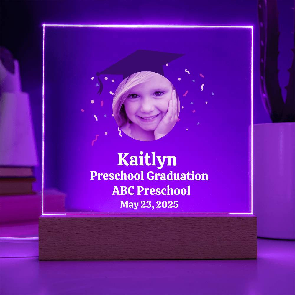 Personalized Preschool Graduation Plaque-[Heartfelt Family Gift]