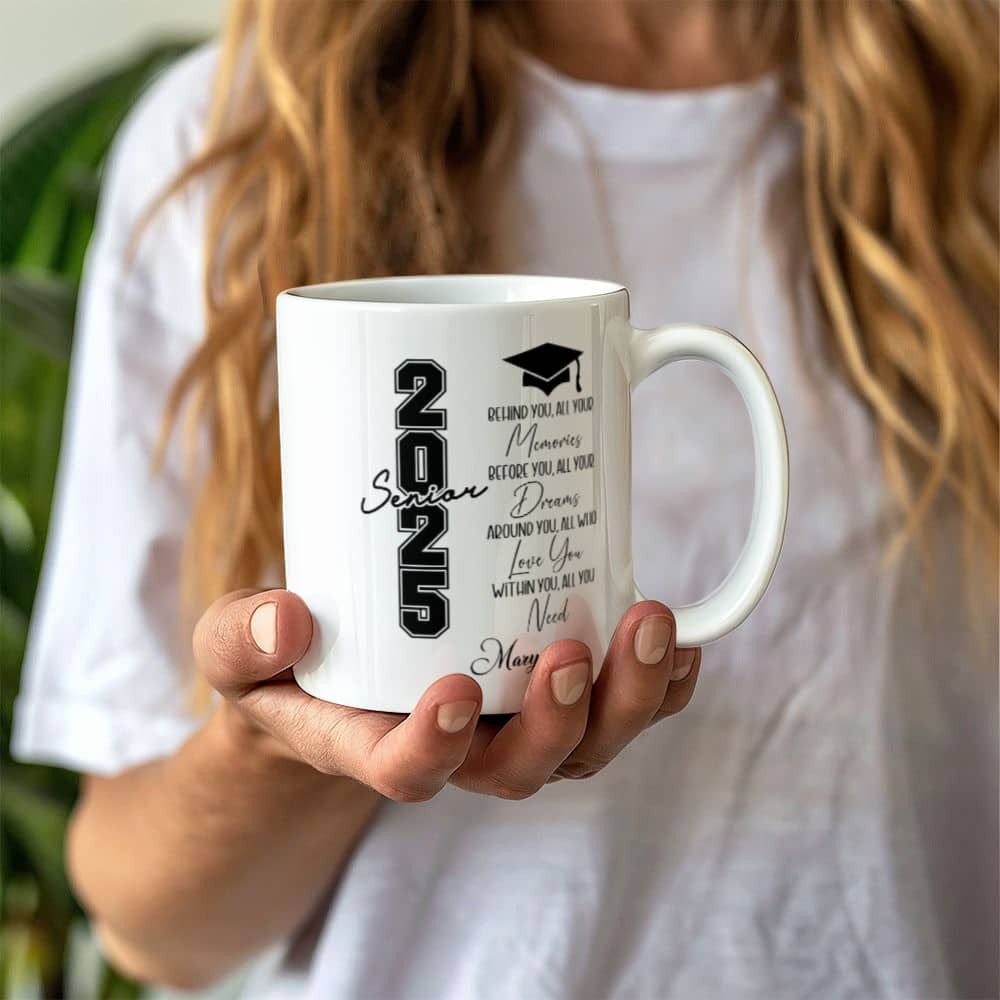 Class of 2025 Graduation White Ceramic Mug-[Heartfelt Family Gift]