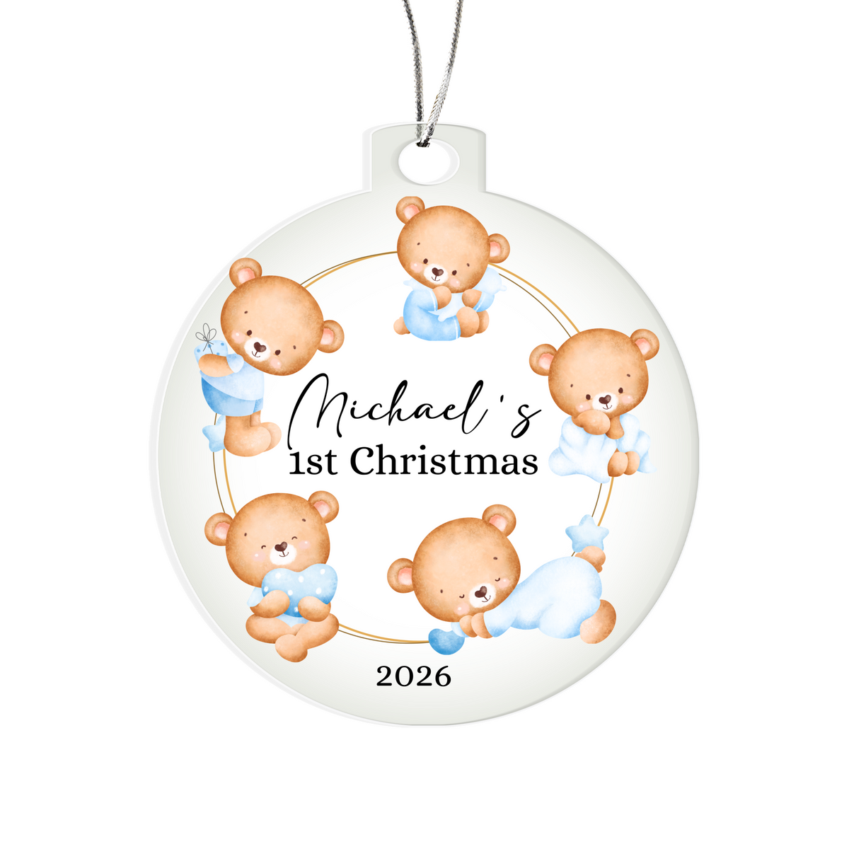 Baby's 1st Christmas Custom Ornament