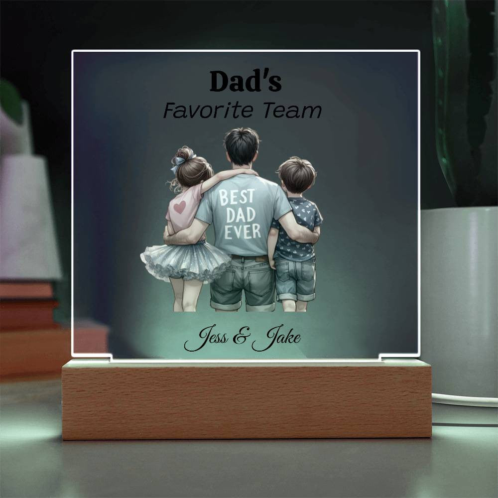 Custom Plaque for Dad Gift-[Heartfelt Family Gift]