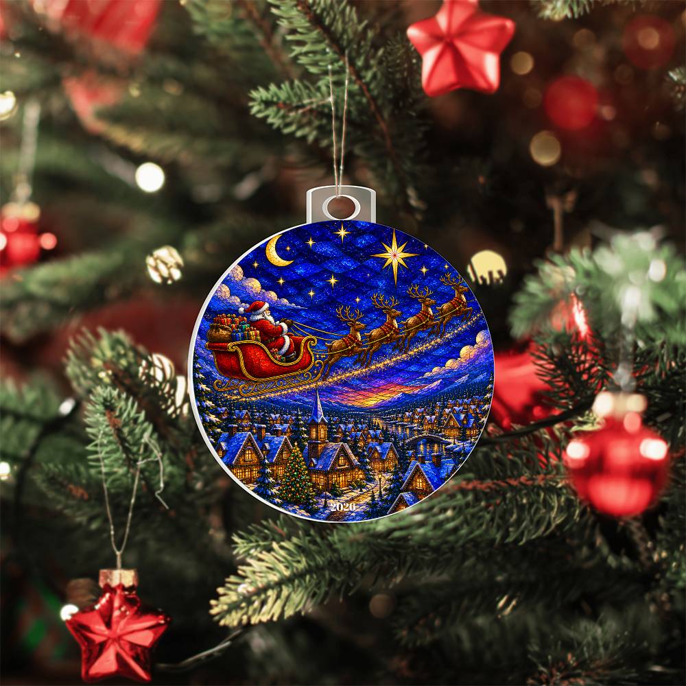 Santa Christmas Ornament
