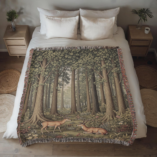 Heirloom Artwork Woven Blanket (Portrait)-[Heartfelt Family Gift]