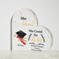Personalized Graduation Heart Plaque Gift-[Heartfelt Family Gift]