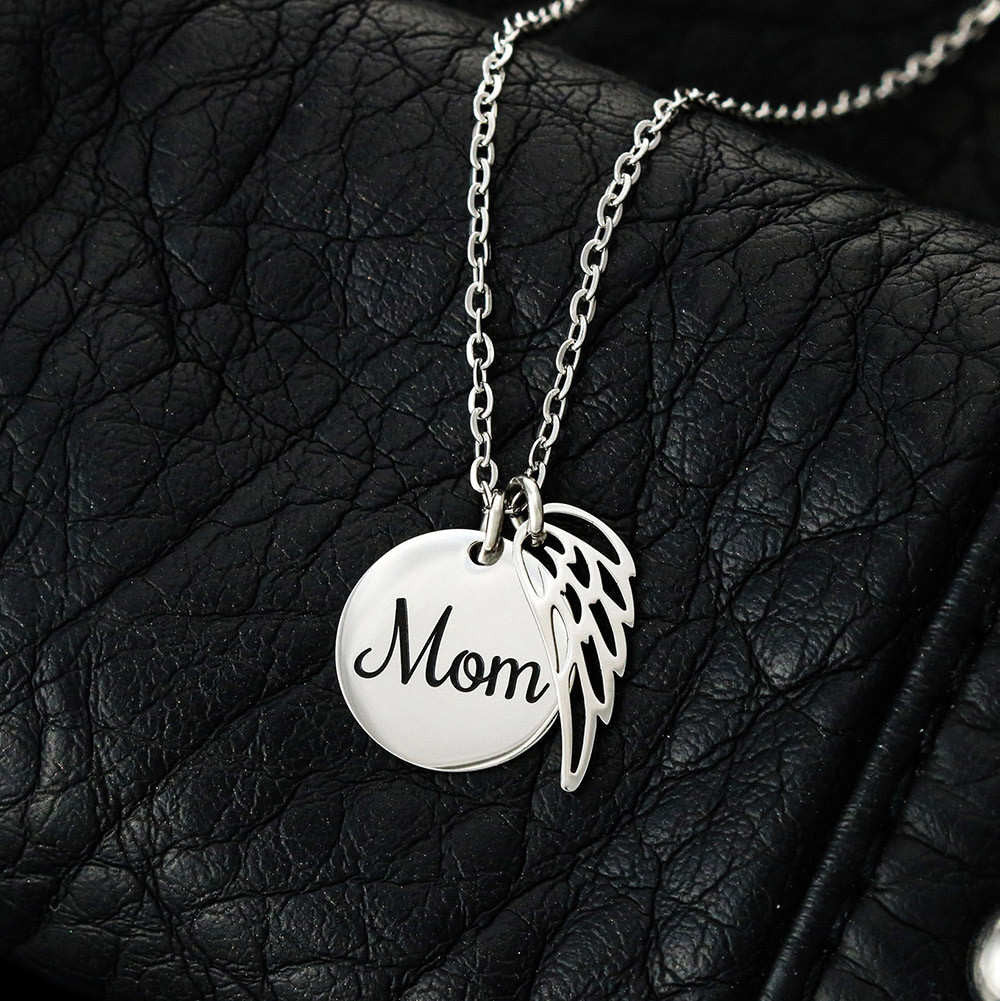 Forever in My Heart Mom Memorial Necklace - Personalized-[Heartfelt Family Gift]