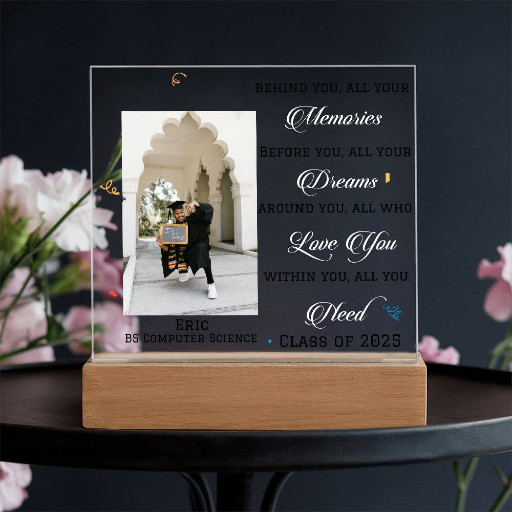 Personalized Graduation Keepsake Gift Photo Plaque-[Heartfelt Family Gift]