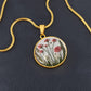 January Birthflower Necklace Carnation and Snow drop Floral pendant-[Heartfelt Family Gift]