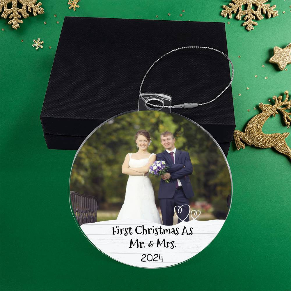 First Christmas as Mr Mrs Married Ornament-[Heartfelt Family Gift]