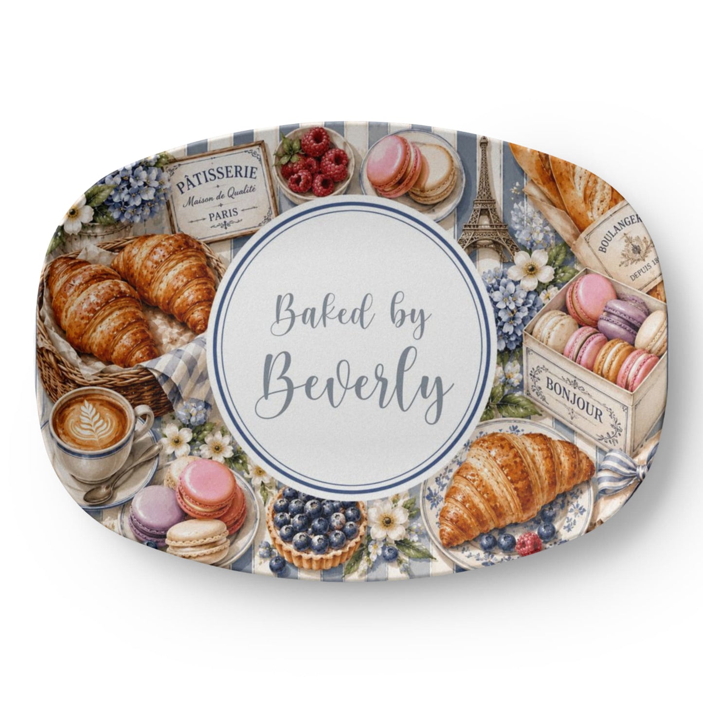 French Country Inspired Pastry Serving Tray