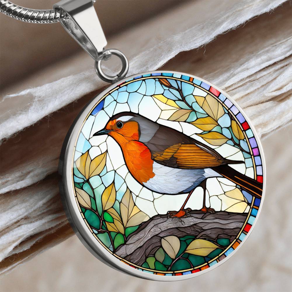 Robin Pendant Necklace in Gold or silver