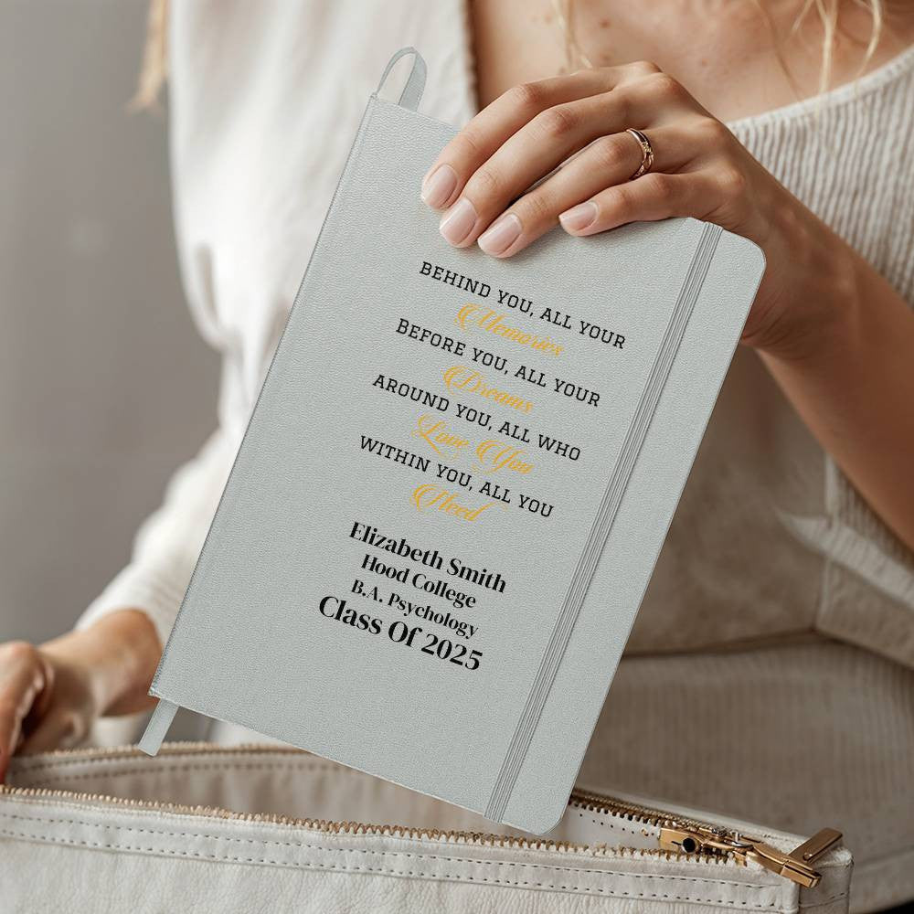 Personalized Graduation Gift - Hardcover Journal with Pockets-[Heartfelt Family Gift]