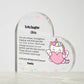 Daughter Unicorn Acrylic Heart Plaque-[Heartfelt Family Gift]