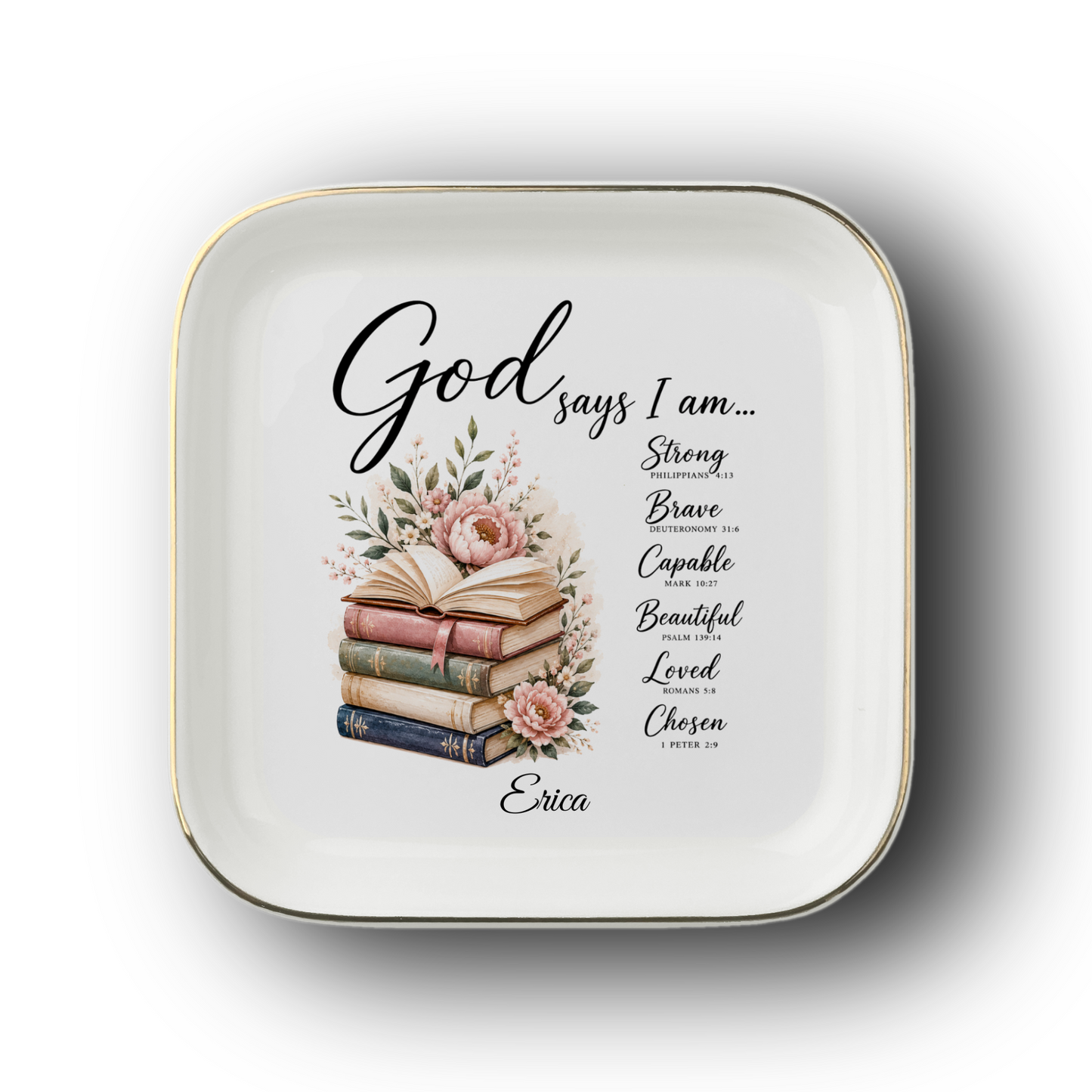 Book Lover Christian Jewelry dish