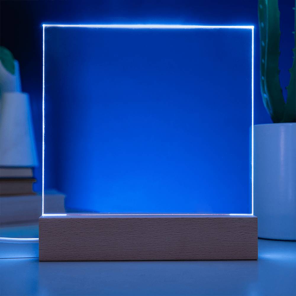 Blank LED Lighted Plaque
