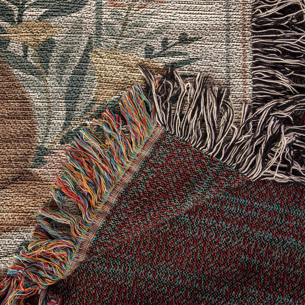 Heirloom Artwork Woven Blanket (Portrait)-[Heartfelt Family Gift]