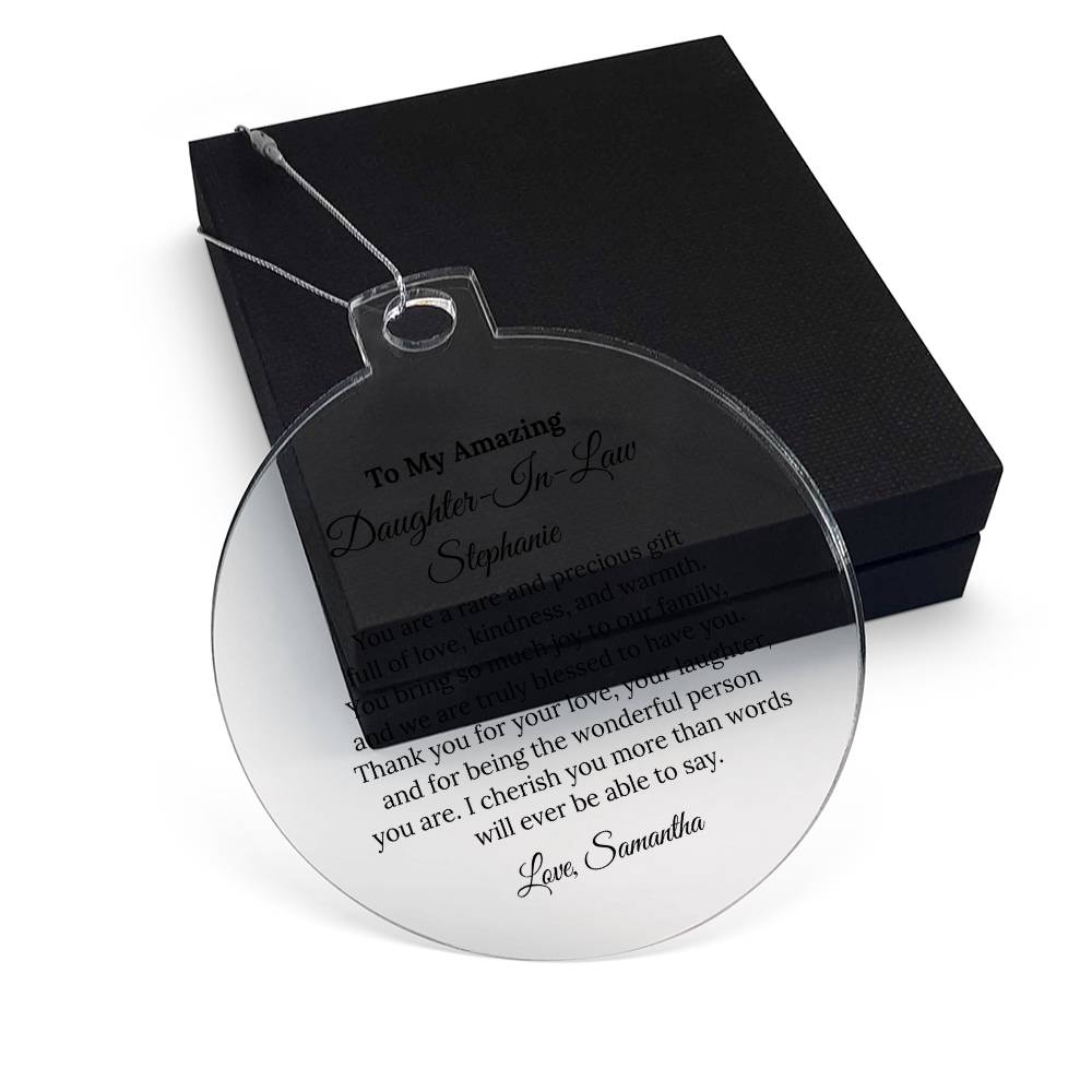 Daughter In Law Acrylic Ornament Plaque