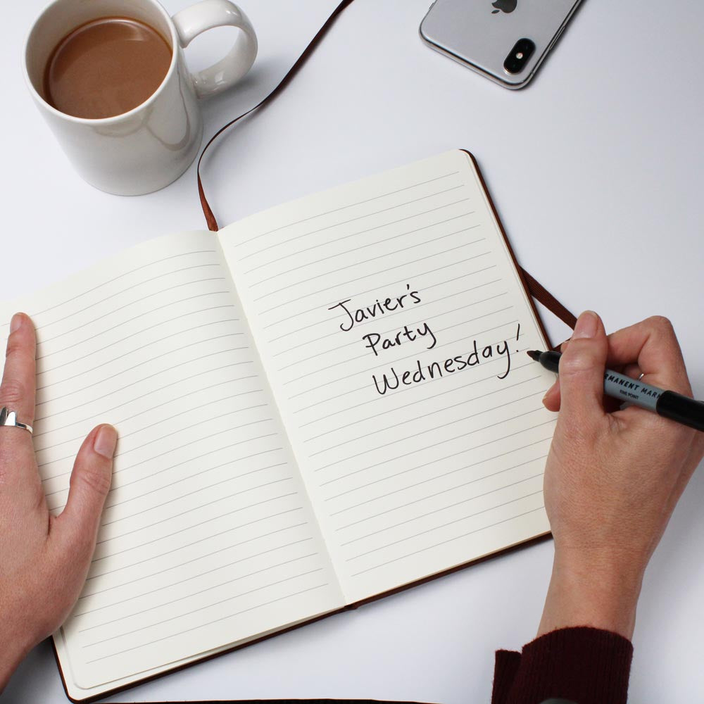 New Year Goals Leather Journal