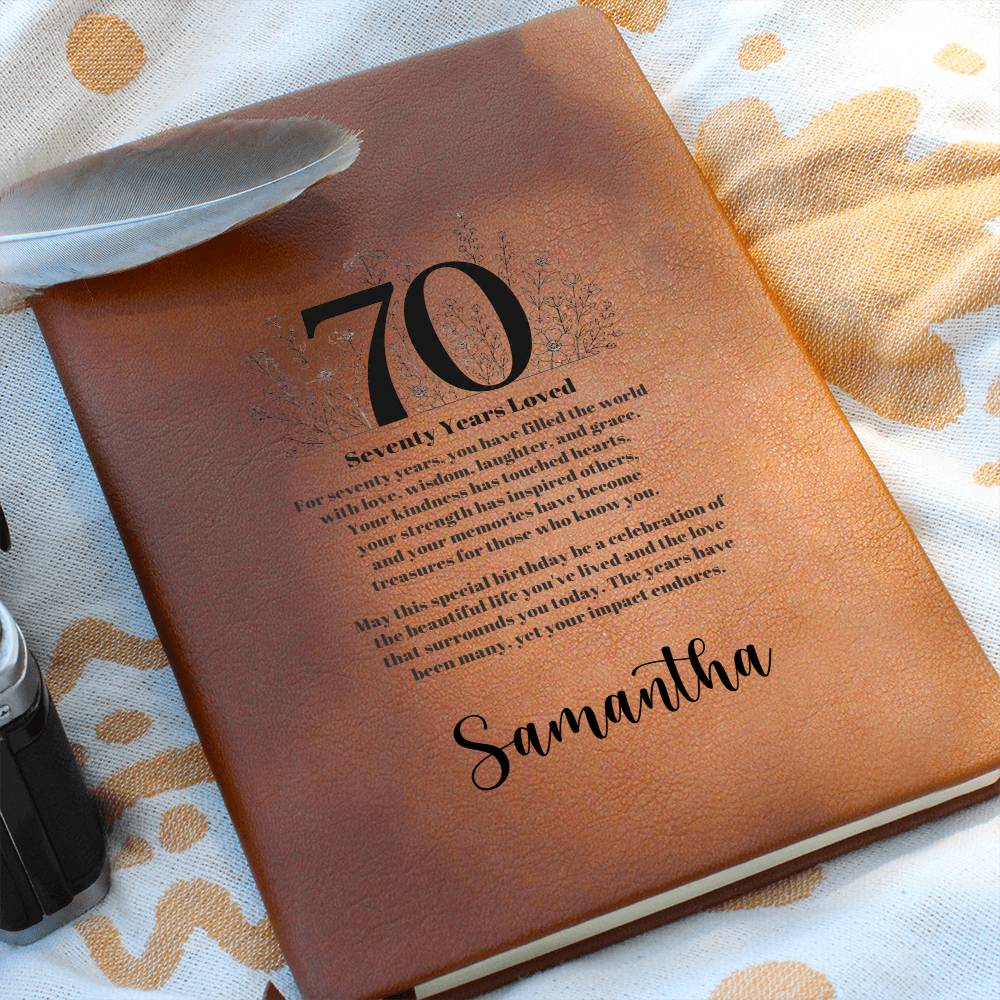 70th Birthday Journal