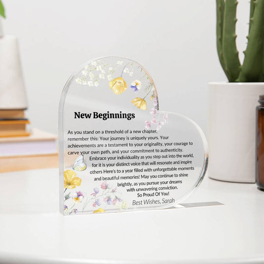 Acrylic Heart Plaque-[Heartfelt Family Gift]