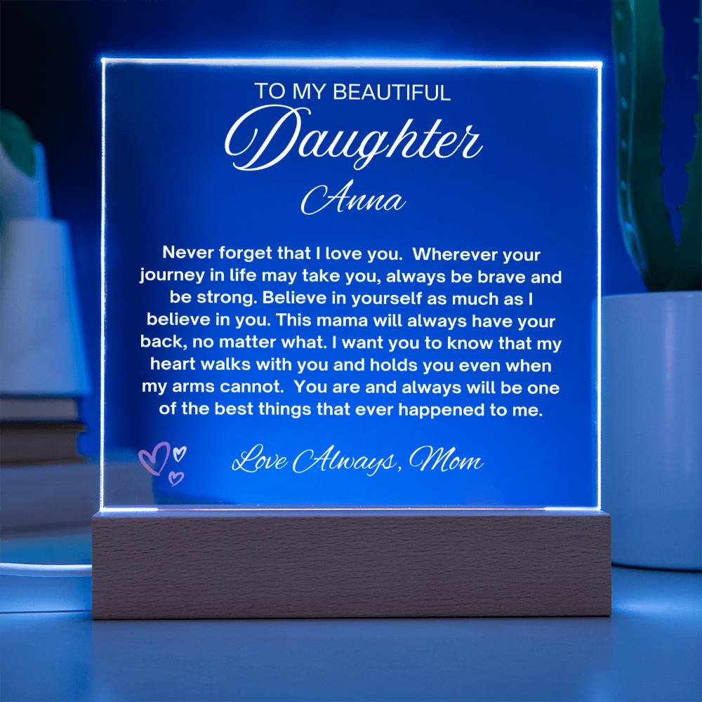 To My Daughter Plaque Gift