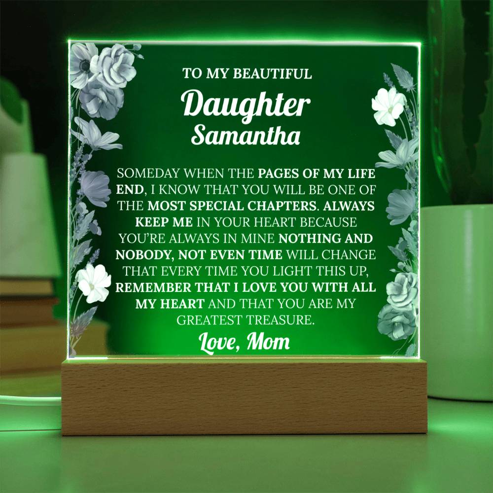 Personalized Daughter Acrylic Plaque