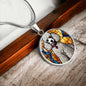 Poodle Engraved Necklace in Gold or Silver-[Heartfelt Family Gift]