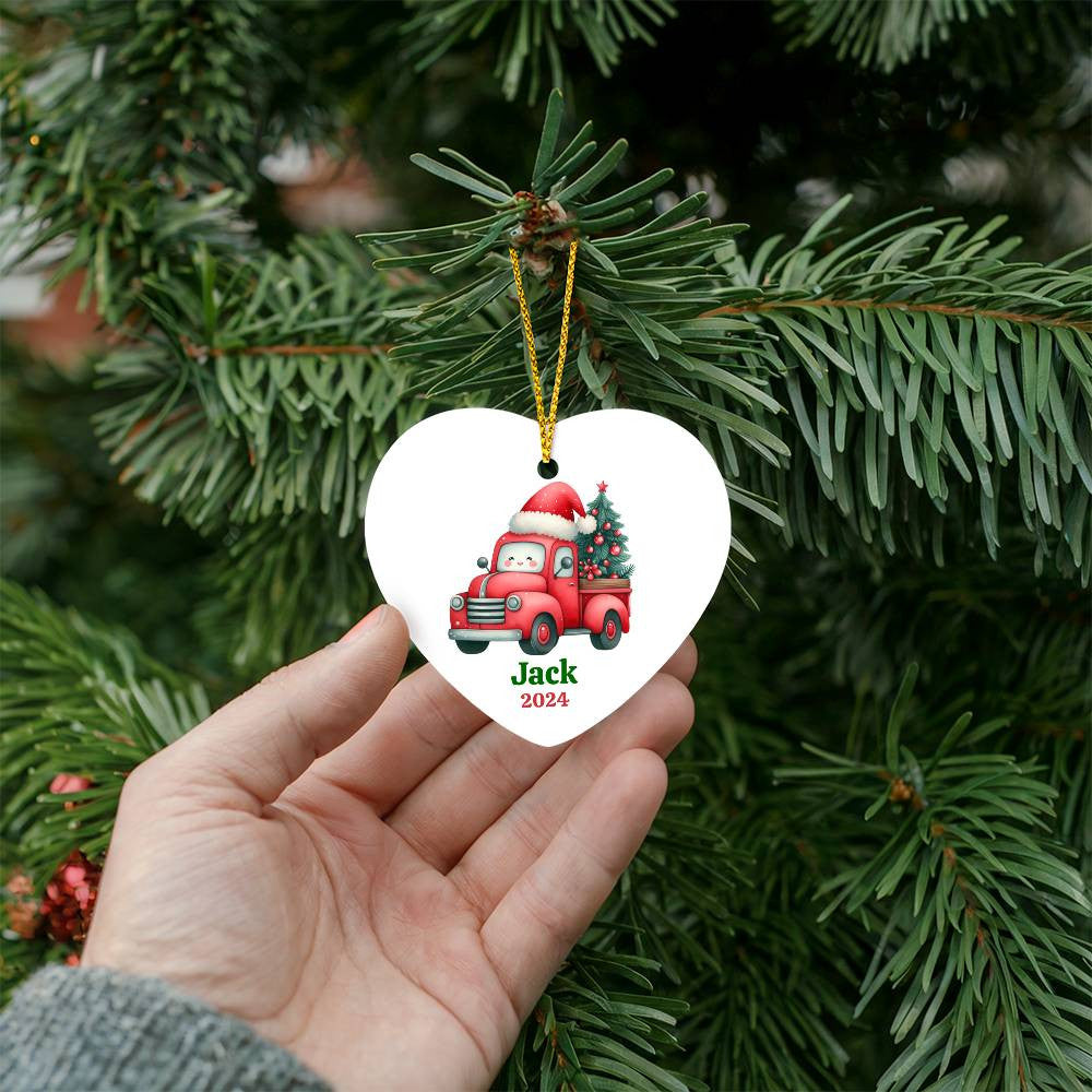 High Gloss Heart Ornament-[Heartfelt Family Gift]