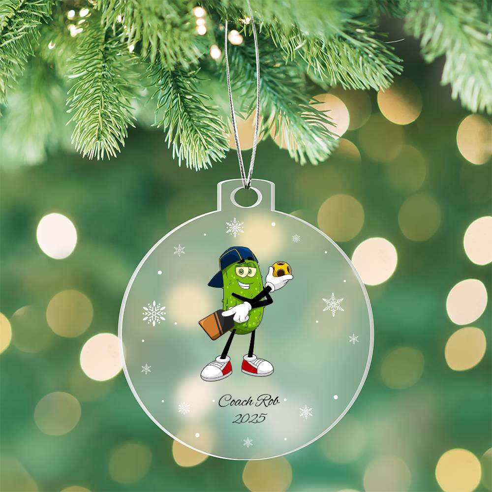 Pickleball Ref Christmas Ornament