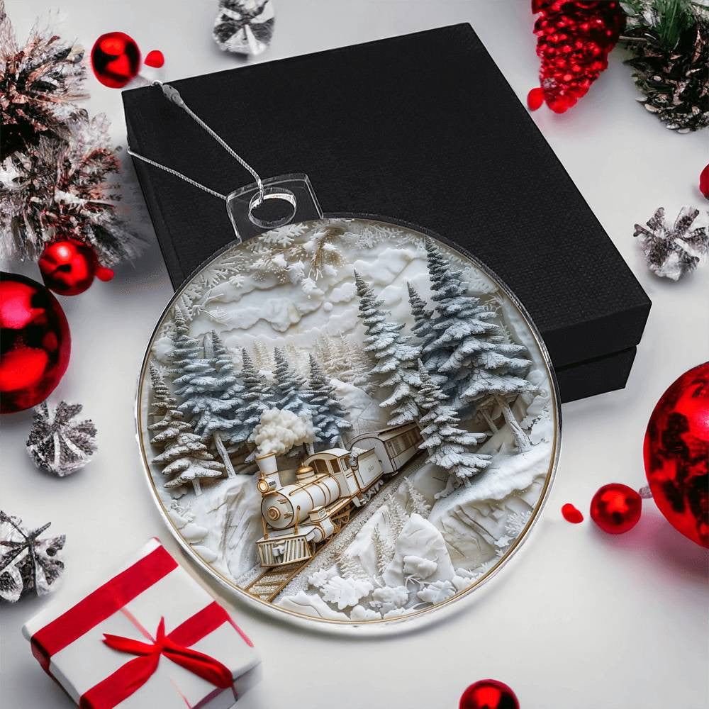 Acrylic Christmas Ornament-[Heartfelt Family Gift]