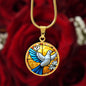 Peace Dove Engraved Necklace in Gold or Silver-[Heartfelt Family Gift]