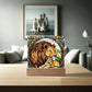 Mama Lion and Cub Acrylic Square Plaque-[Heartfelt Family Gift]