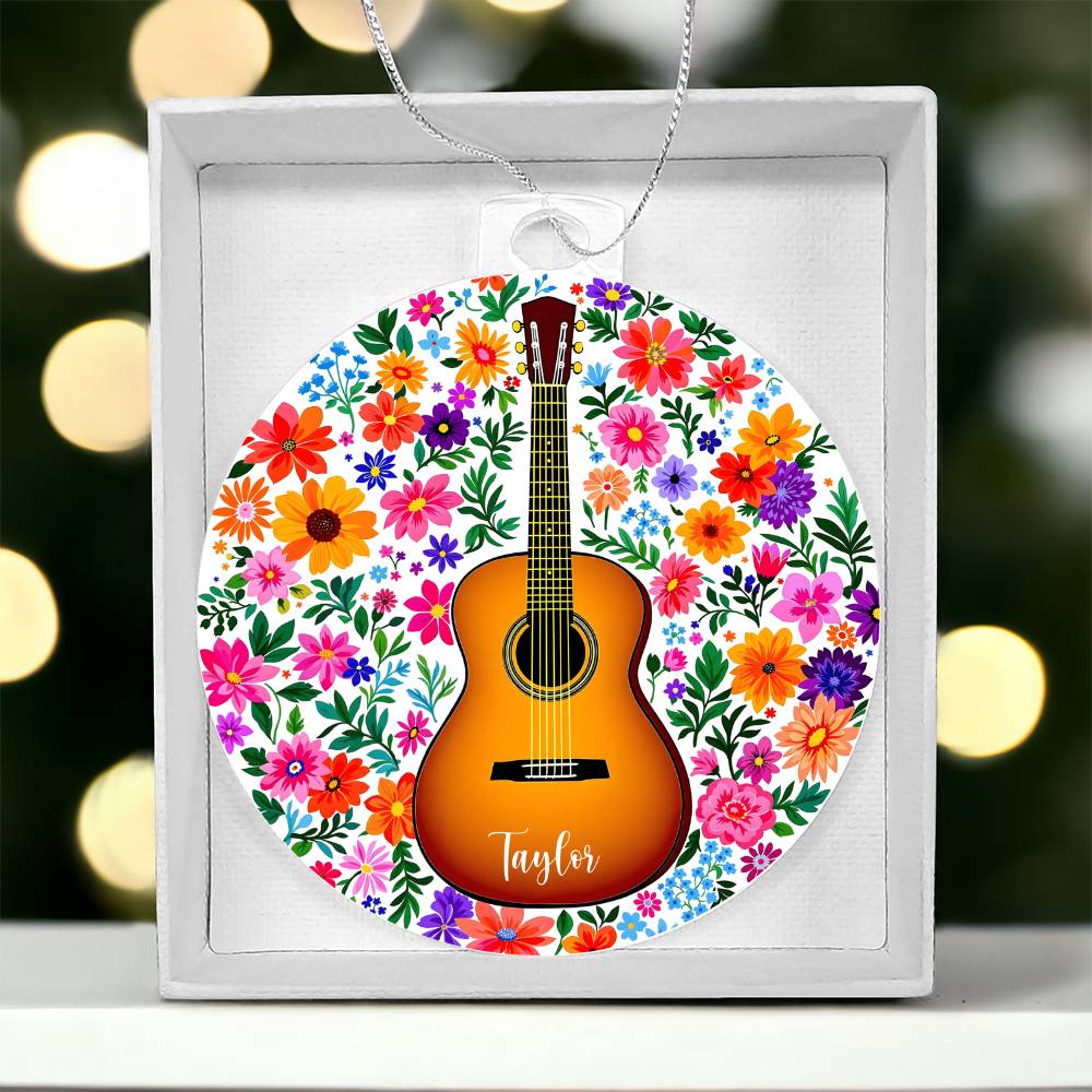 Personalized Acoustic Guitar Ornament