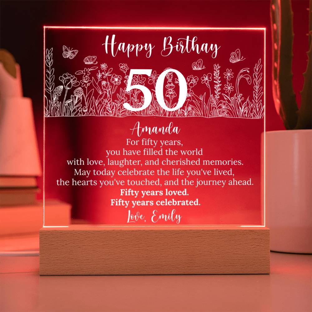 Acrylic Square Plaque
