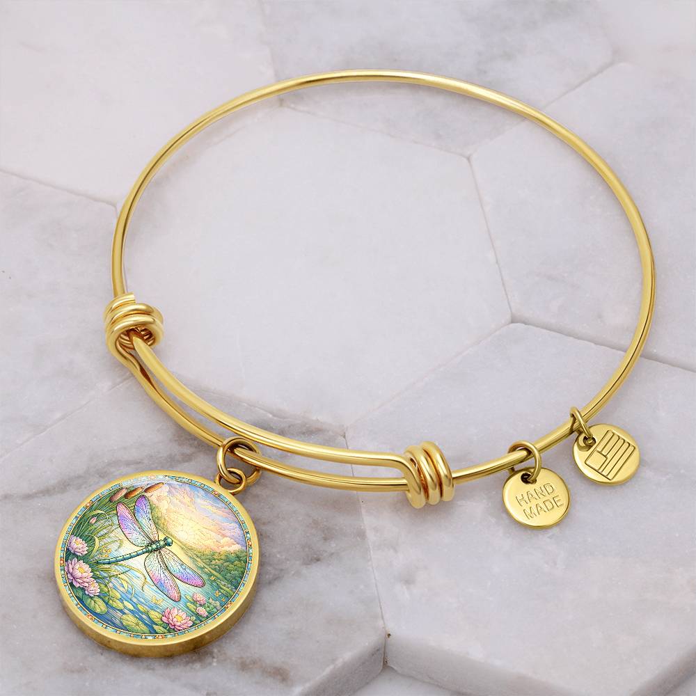 Dragonfly Personalized Engraved Necklace Bracelet or Keychain