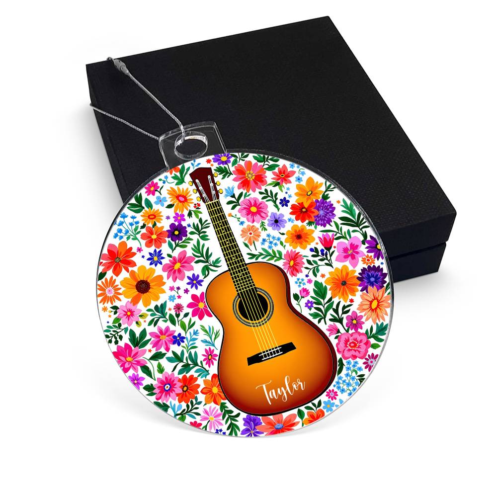 Personalized Acoustic Guitar Ornament