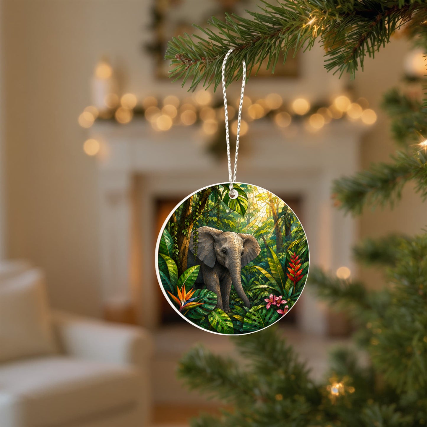 Jungle Animals Christmas Ornament