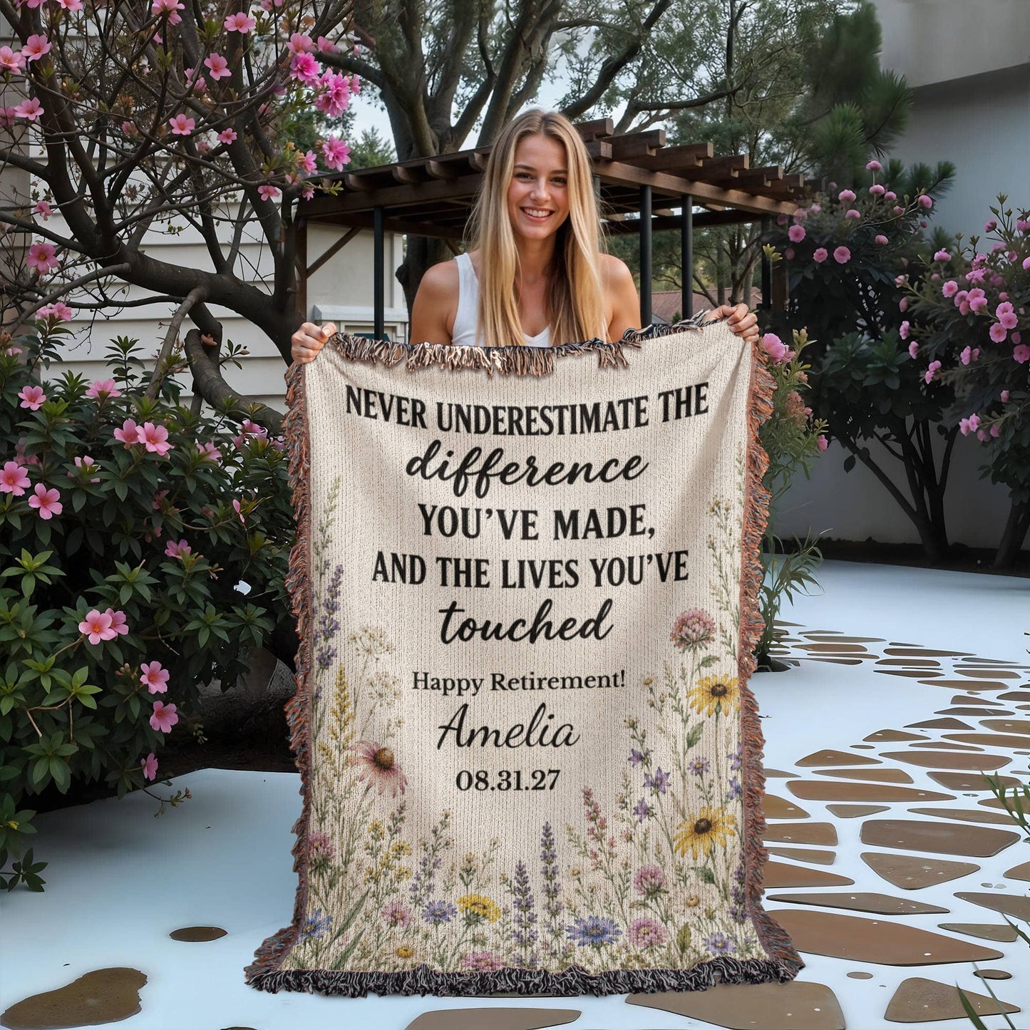 Difference Maker Woven Blanket