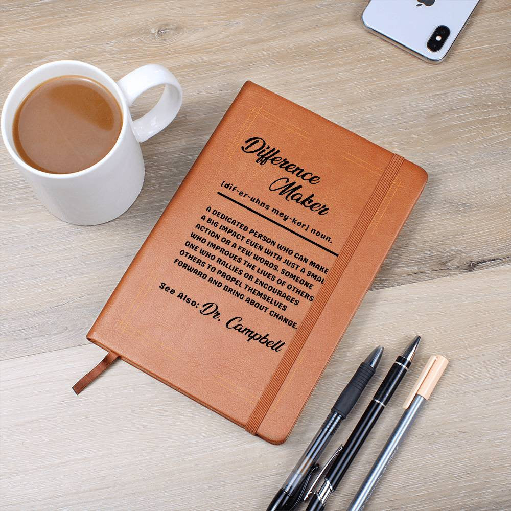 Difference Maker Personalized Journal-[Heartfelt Family Gift]