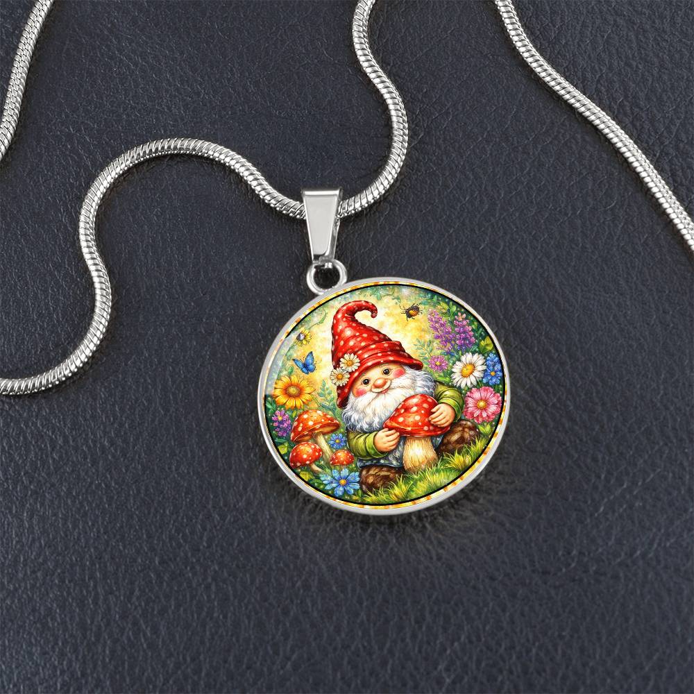 Garden Gnome Personalized Engraved Necklace Bracelet or Keychain