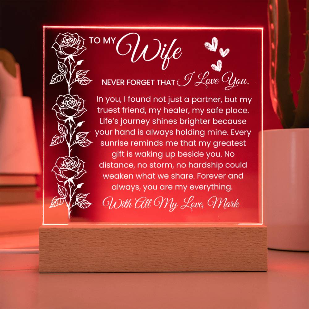 Wife Acrylic Plaque Gift