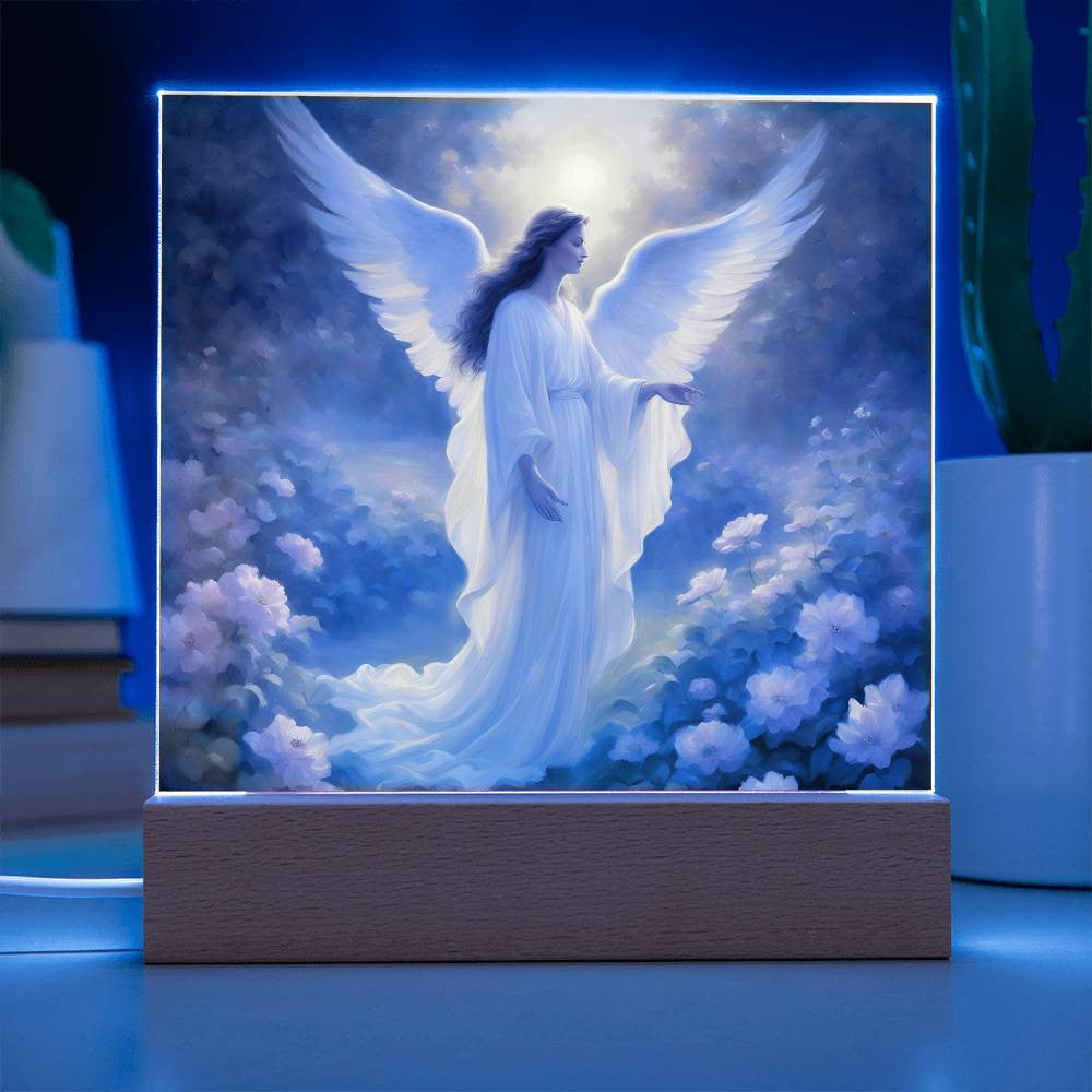 Guardian Angel Acrylic Plaque-[Heartfelt Family Gift]