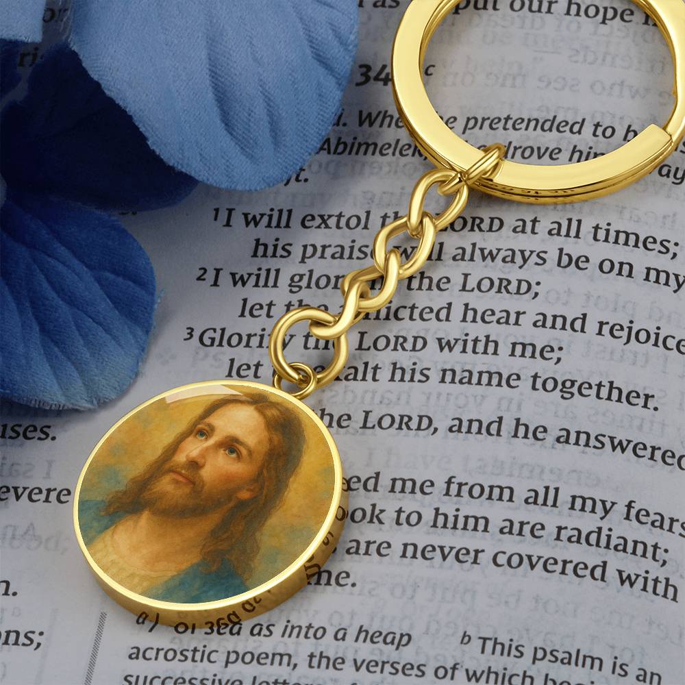 Jesus watercolor Pendant Necklace