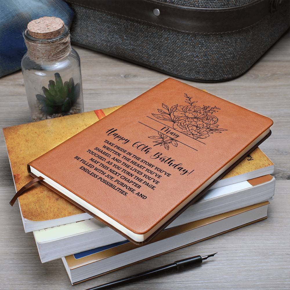 60th Birthday Birth Flower Journal